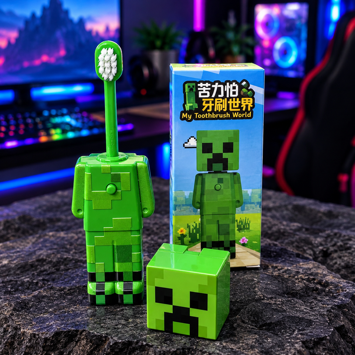Cepillo Minecraft Transformable 🦷 | Figura MC (1-4 pcs)