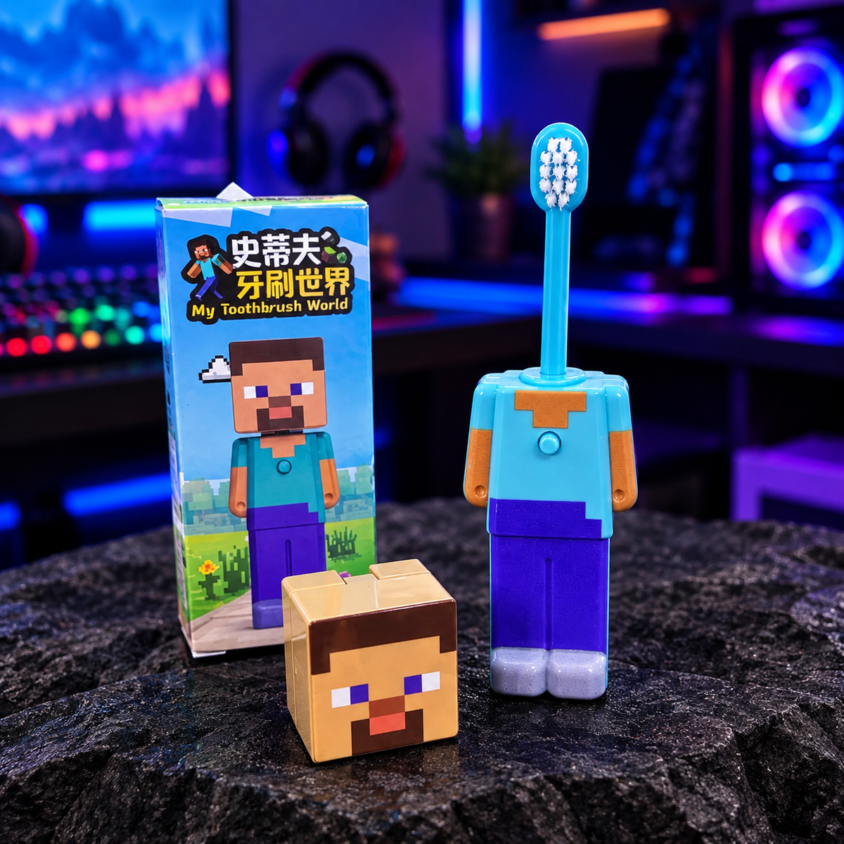 Cepillo Minecraft Transformable 🦷 | Figura MC (1-4 pcs)