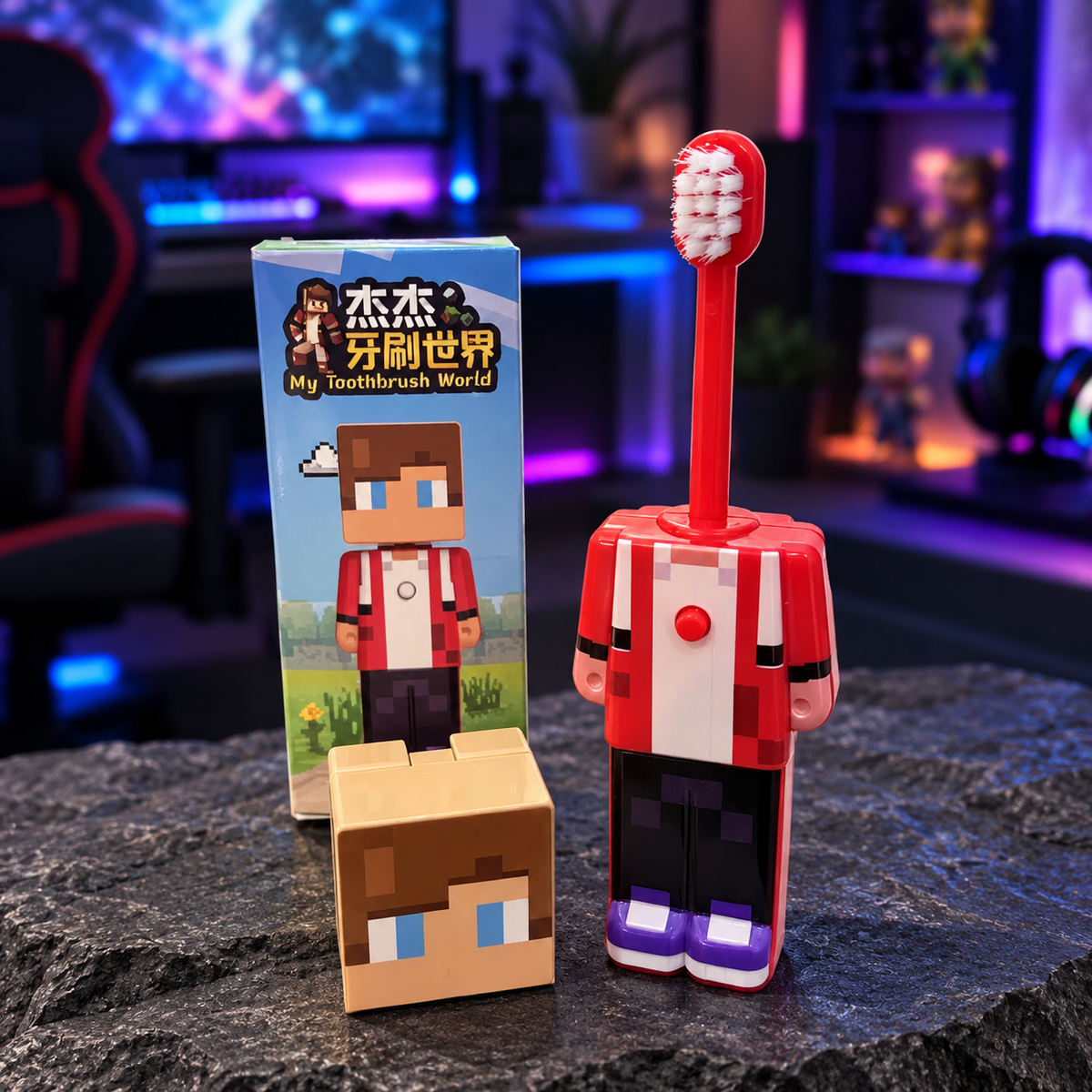 Cepillo Minecraft Transformable 🦷 | Figura MC (1-4 pcs)